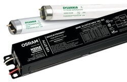 OBS49840 QHE4x32T8UNVISLSCB 10/ CS 1/SKU  4 lamp 32wT8 high efficiency, Instant Start electronic ballast, universal voltage, low ballast factor, banded 10 pk