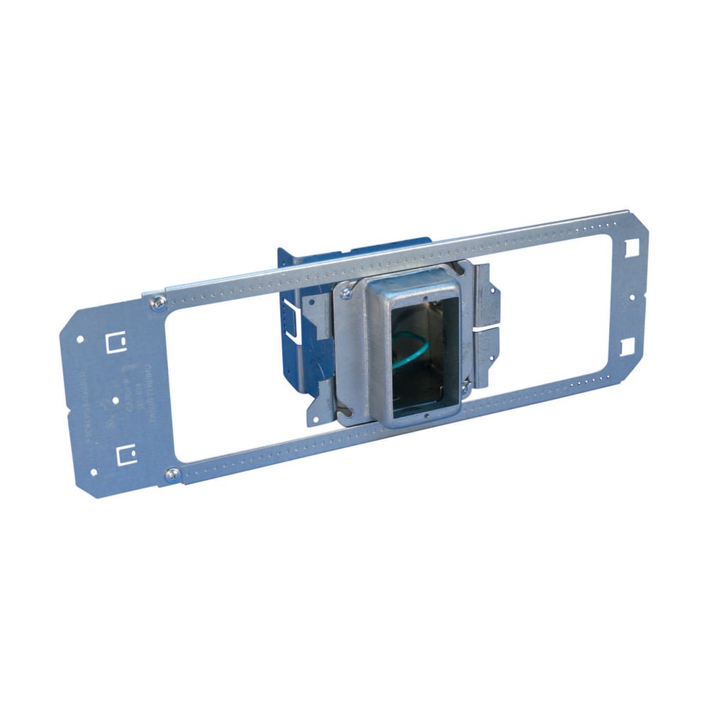 nVent CADDY All-in-One Between-Stud With Removable Mud Ring, Single Box, 1 Gang, w/Ground, 1 1/4" Drywall, 3 5/8"