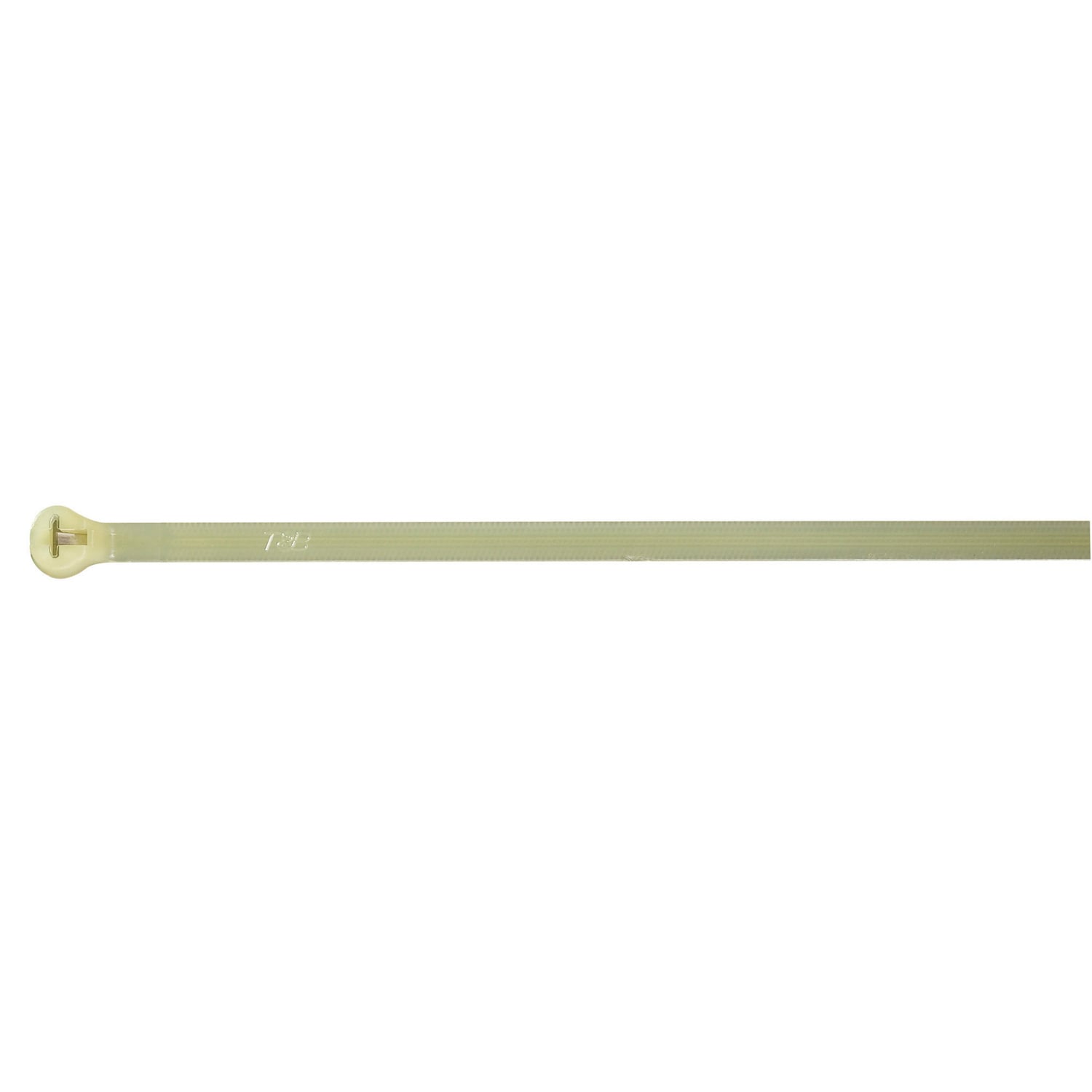 Cable Tie, Heat Stabilized Polyamide (Nylon 6.6) - Greenish Tint, for Temperatures up to 105 Degrees Celsius (220 F) for Indoor Applications, Length of 208mm (8.18 Inches), Width of 3.6mm (0.14 Inch), Thickness of 1.1mm (0.04 Inch), Tensile Strength Rating of 180 Newtons (40.5 Pounds)