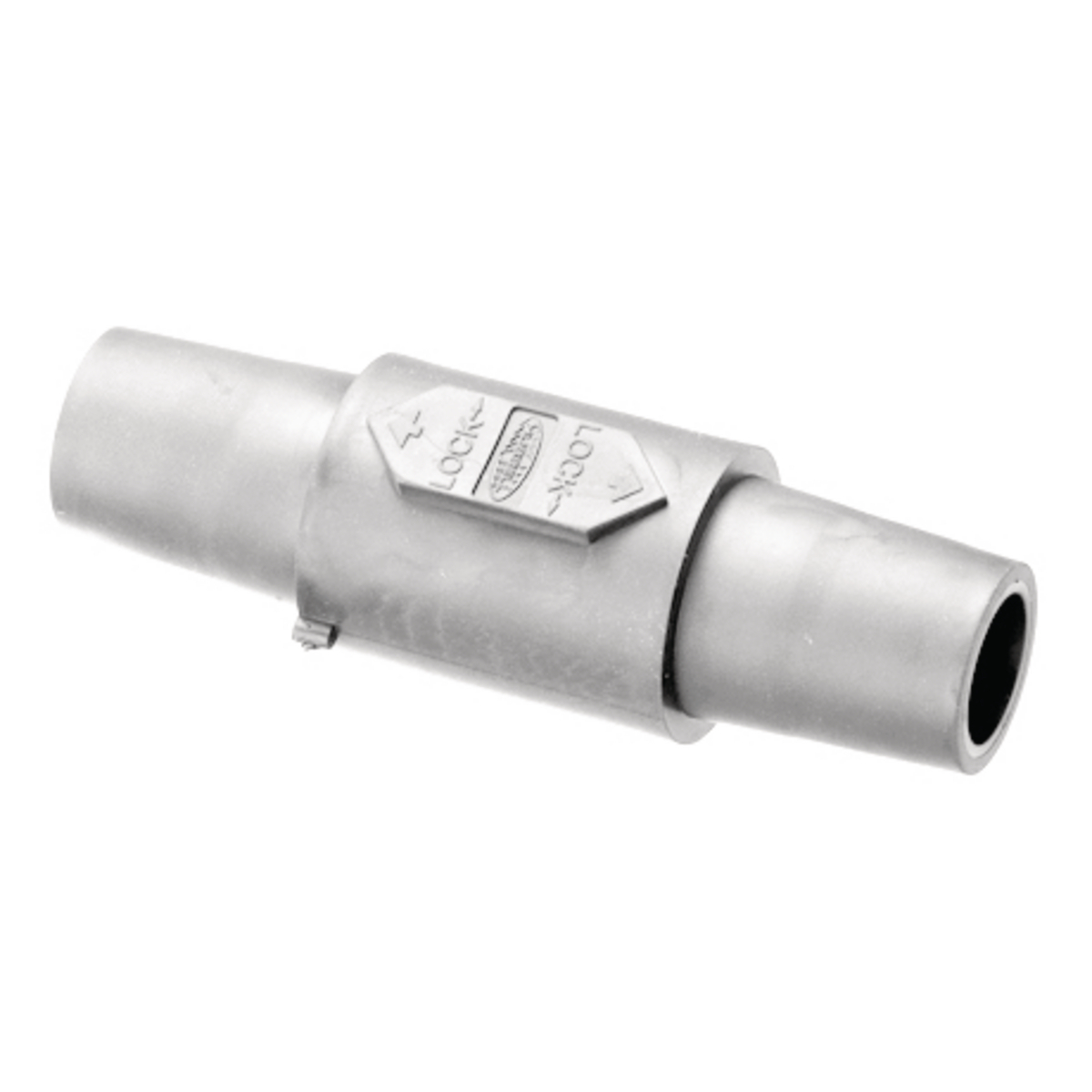 Heavy Duty Products, Single Pole Devices, Industrial Grade, Double Female, Coupler, 400A 600V AC/DC, Single Conductor, Pre-Wired, White