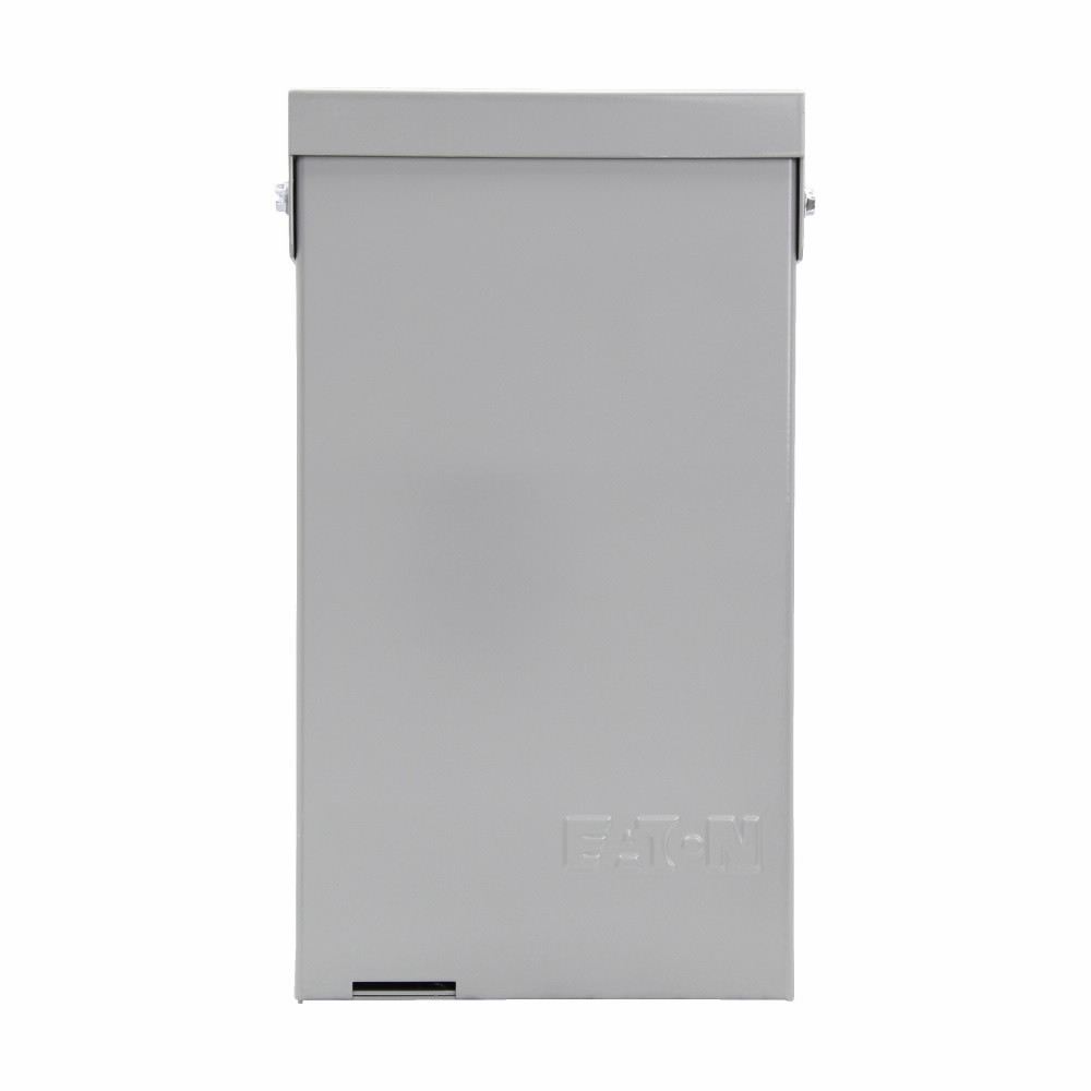 Eaton air conditioning disconnect, 30A FUSED, Metallic, 20A WRTR GF Self-Test