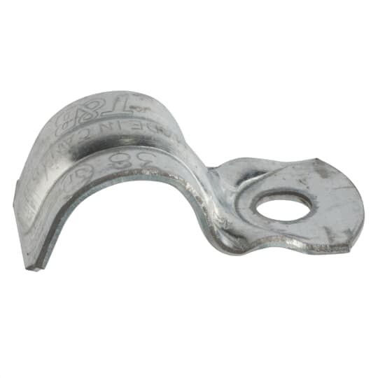 3/8 inch, 1-hole flexible conduit strap.