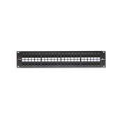 GigaMax 5E QuickPort Patch Panel, 48-Port, 2RU, Cat 5E, Cable Management Bar Included