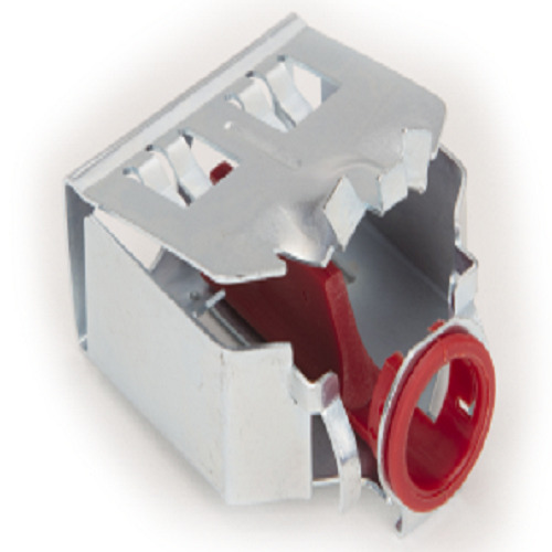 Connector, Duplex, E-Z Lock, Steel, .375 Inch Throat Opening, No Tools Required. Quick Install. Patented