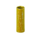 Two Piece Outer Sleeve Connector for Hexagonal Range, Length 1/4 Inch/6.4mm, Inner Diameter .375 Inches/9.53mm, Outer Diameter .406 Inches/10.31mm, Color Yellow, Soft Bronze, Tin Plated