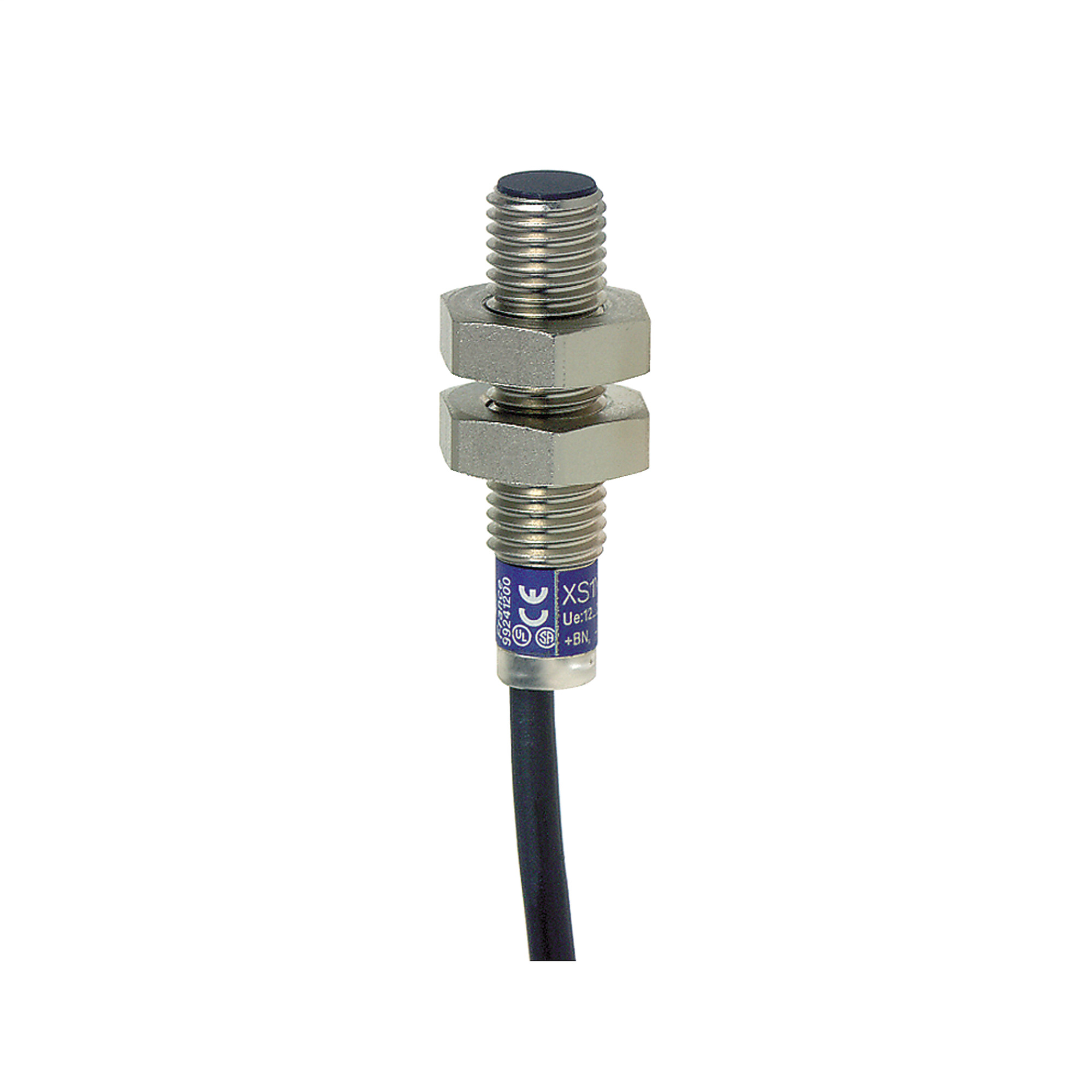 inductive sensor XS1 M8 - L33mm - brass - Sn2.5mm - 12..24VDC - cable 2m