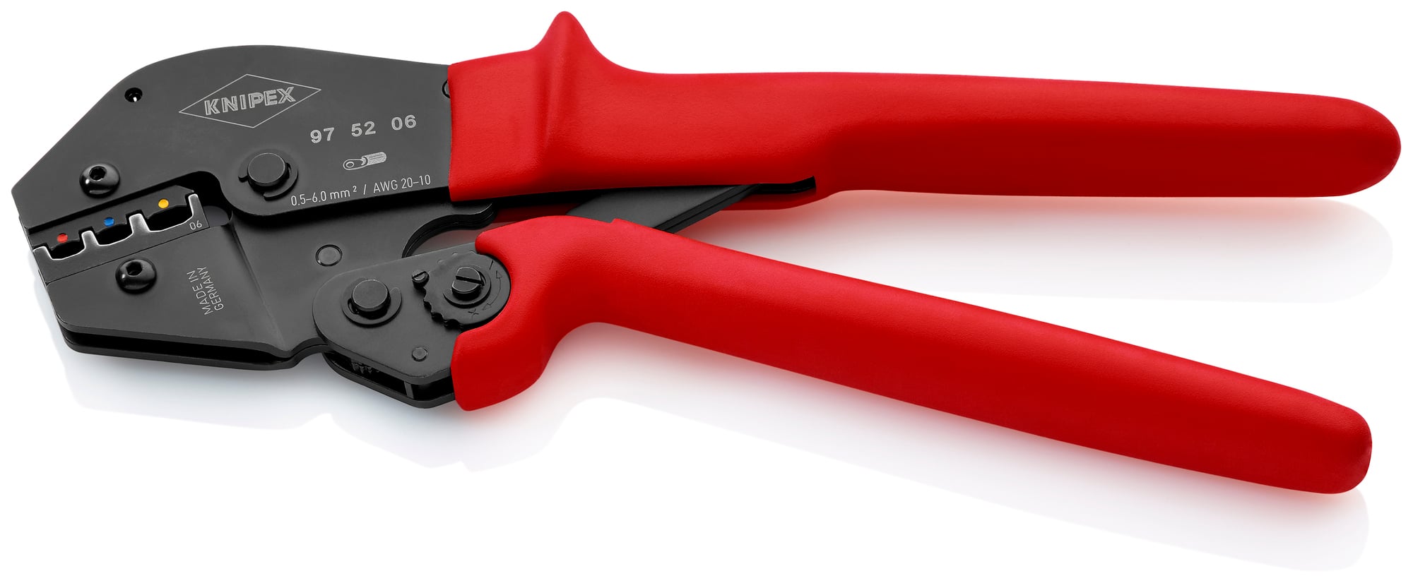 Crimping Pliers For Insulated Terminals, Plug Connectors and Butt Connectors, 10 in.