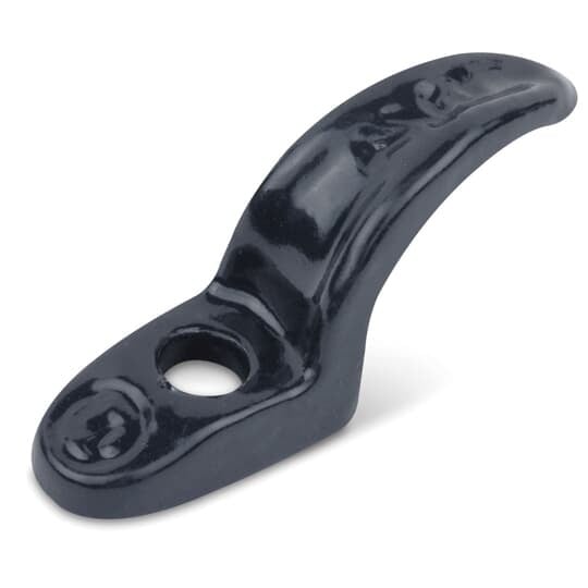 PVC Coated One Hole Pipe Strap, 1 Inch/27 Metric Pipe Size, Malleable Iron, Gray