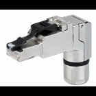 Connector PROFINET; RJ-45; Cat. 6A; angled; AWG 22; Strain relief