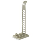 Adjustable Ladder-Style Cable Clamp, Gray Nylon 6.6 for Temperatures up to 65 Degrees Celsius (149 F), Length of 59.5mm (2.34 Inches), Width of 8.0mm (0.314 Inches), Self-Adhesive Mounting, Optional Screw Hole Diameter of 2.79mm (0.110 Inches) for #4 or #5 Flat Head Screw