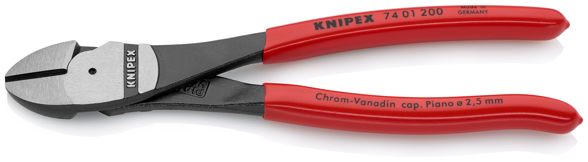 High Leverage Diagonal Cutters, 8 in., Plastic Coating, Bulk