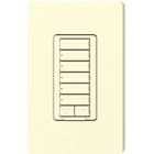Lutron RadioRA 2 seeTouch Wall Mount Designer Keypad, 6 Button with Raise/Lower - Almond