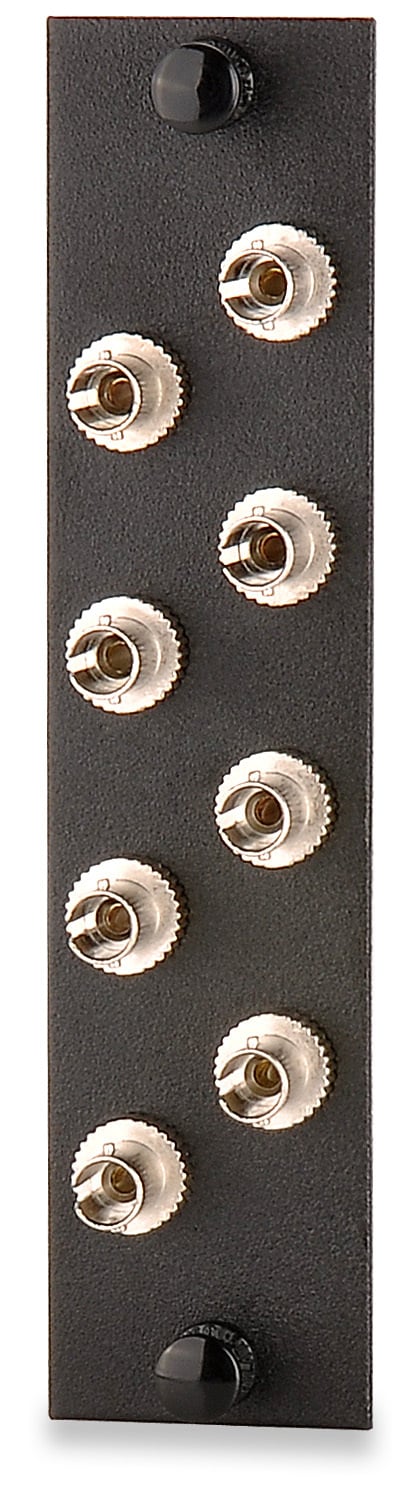 6-Port (6 Fiber) ST OM1/OM2 Adapter Plate Ph. Brz. Sleeve