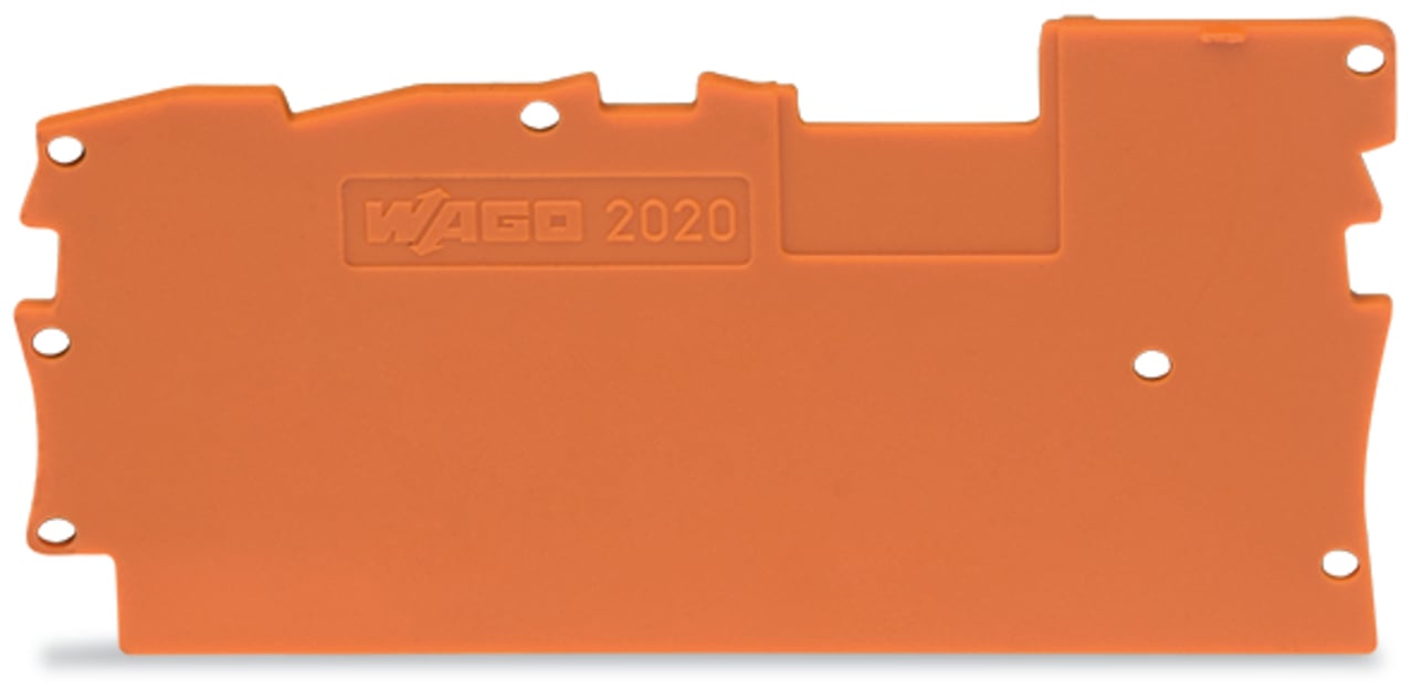 End and intermediate plate; orange