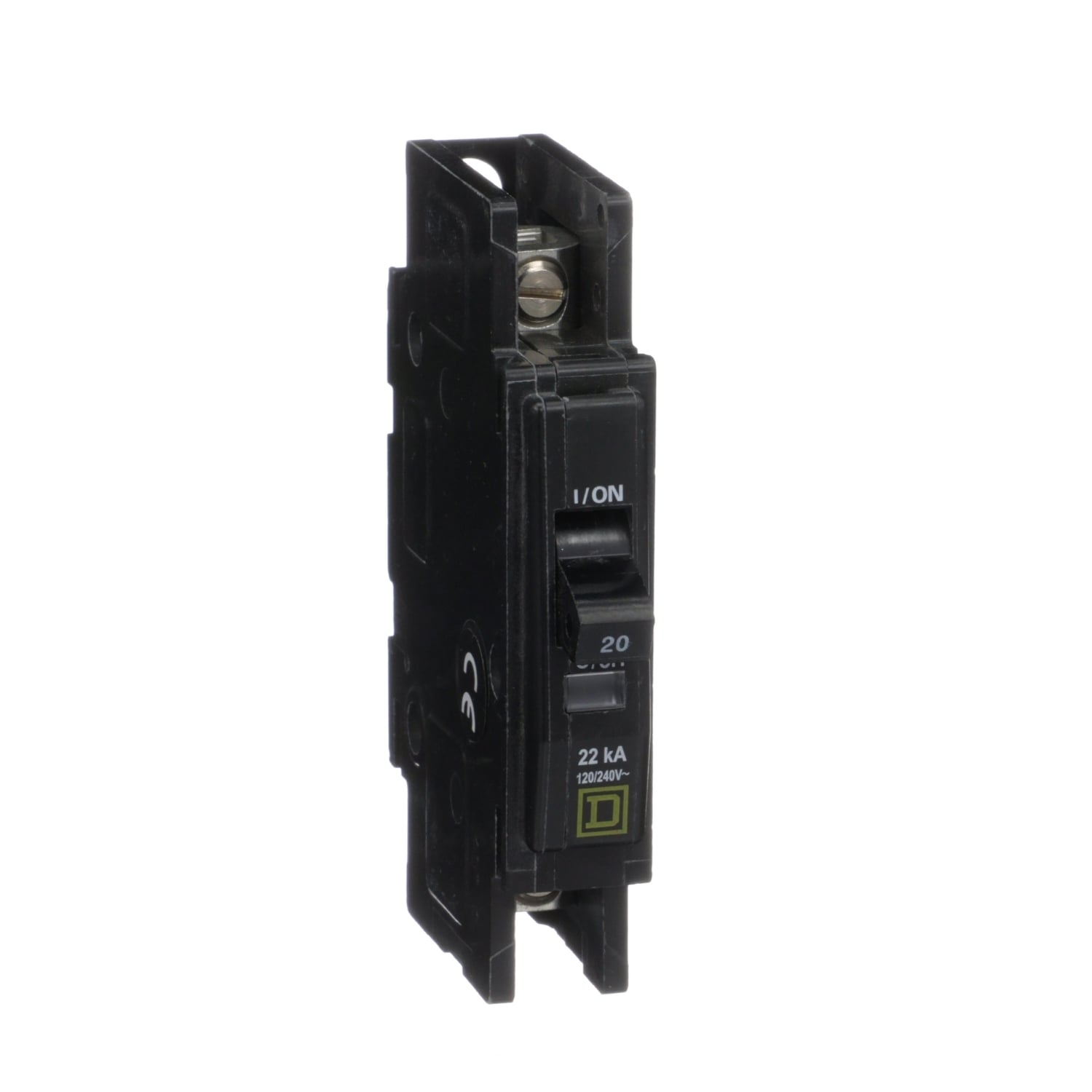 QOU120VH Miniature Circuit Breaker, 20 Amp, 1 Pole, 120/240V
