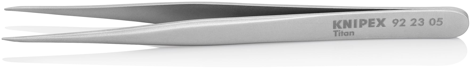 Titanium Gripping Tweezers-Pointed Tips, 4 3/4 in., 0.25 mm TT, 0.25 mm TW