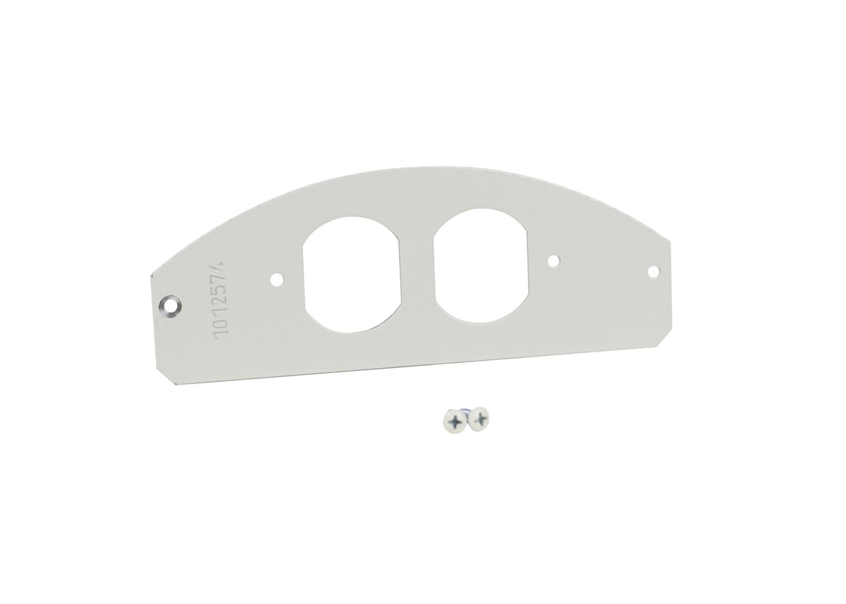 10IN EVO DUP REC DEVICE PLATE WH
