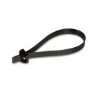 Deltec Cable Tie with Double-Locking Head, Black Acetal for Temperatures up to 85 Degrees Celsius (185 F), Weather and Ultraviolet Resistant, Length of 342.9mm (13.5 Inch), Width of 12.7mm (0.5 Inch), Thickness of 1.52mm (0.06 Inches), Tensile Strength Rating of 1112 Newtons (250 Pounds), 25 Pack