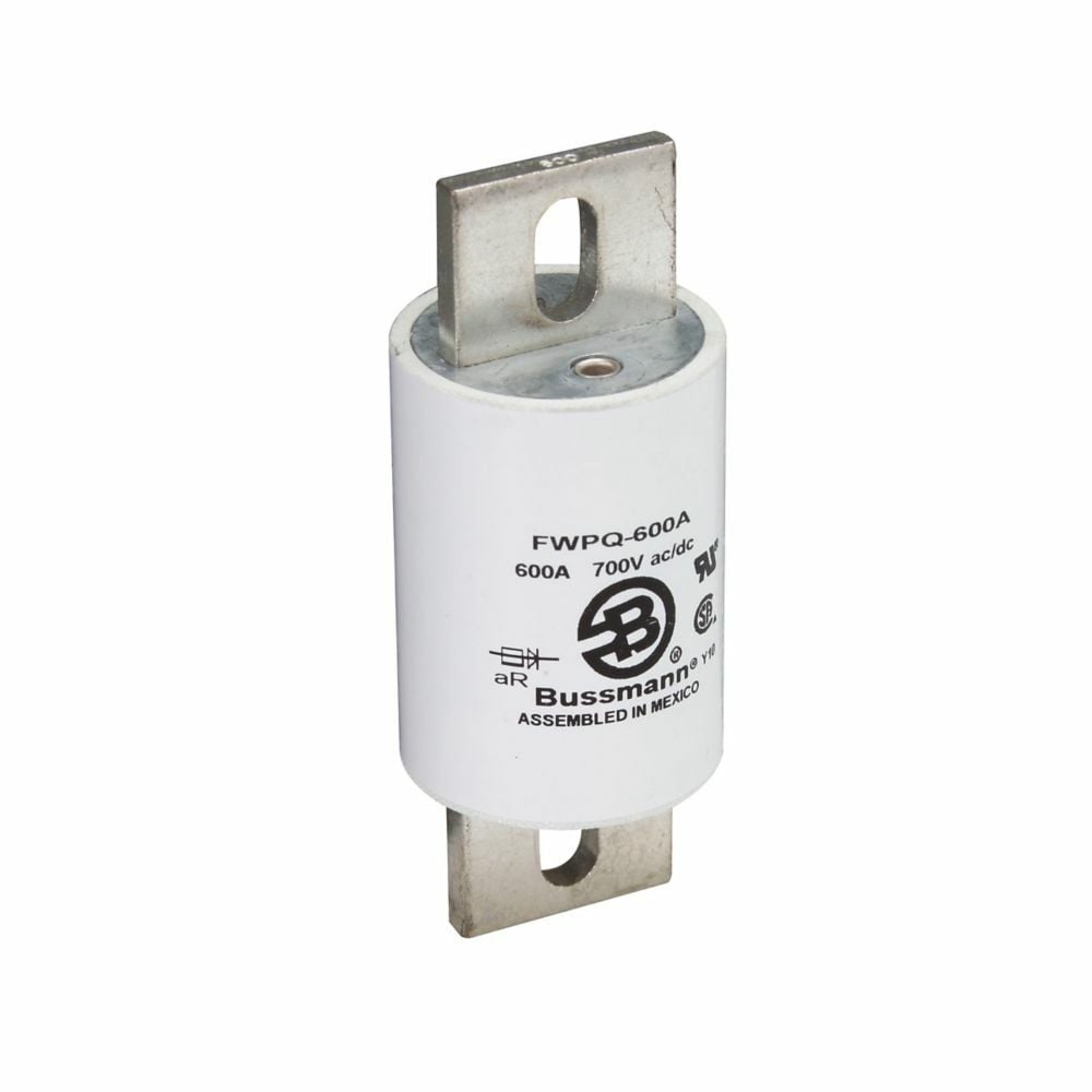 Eaton Bussmann series FWPQ high speed fuse, 600A, Non Indicating, High speed fuse, Blade end X blade end, Stud
