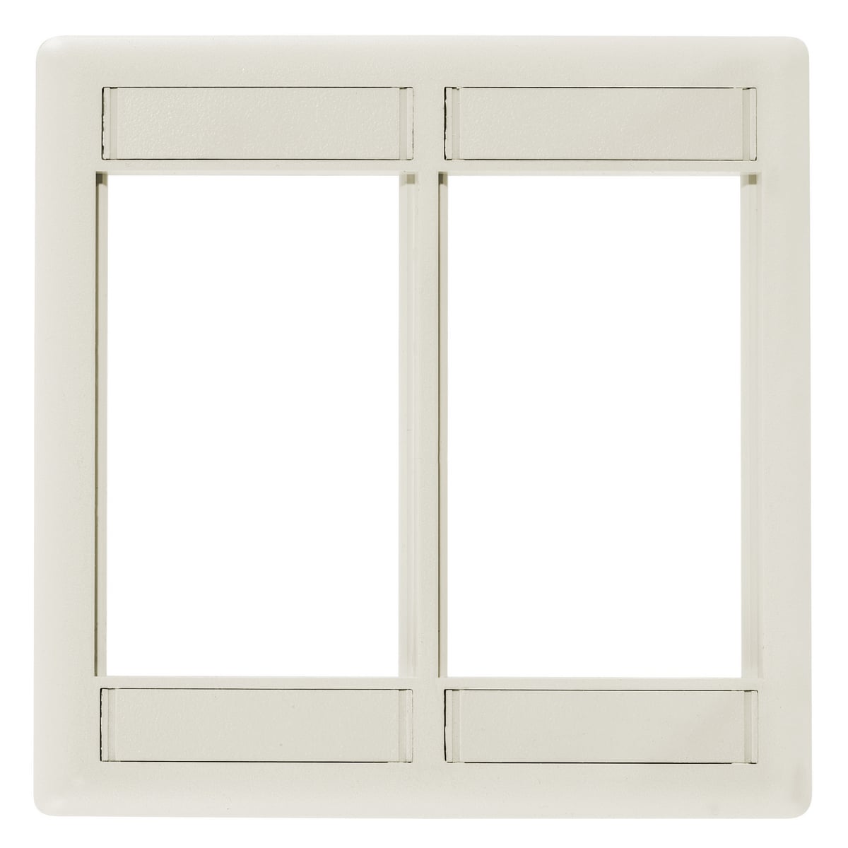Phone/Data/Multimedia Component, INFINe Station Modular Plate Frame, 2-Gang, Office White