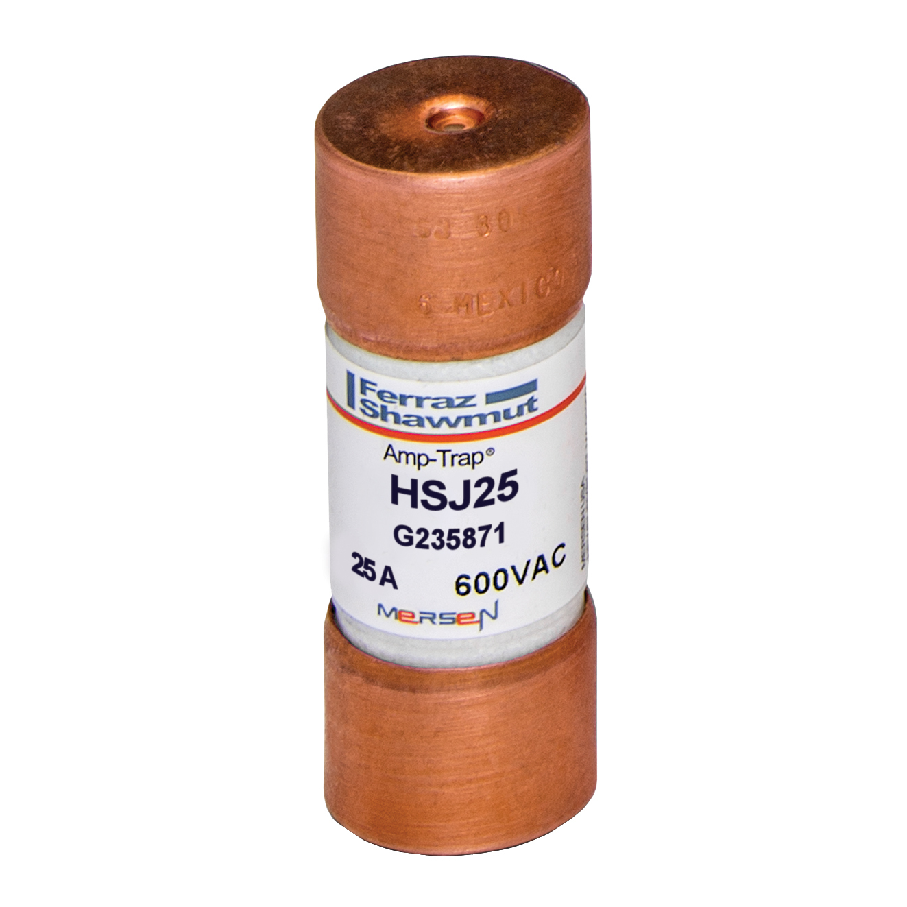 Fuse HSJ - Class J - High-Speed 600VAC 500VDC 25A Ferrule
