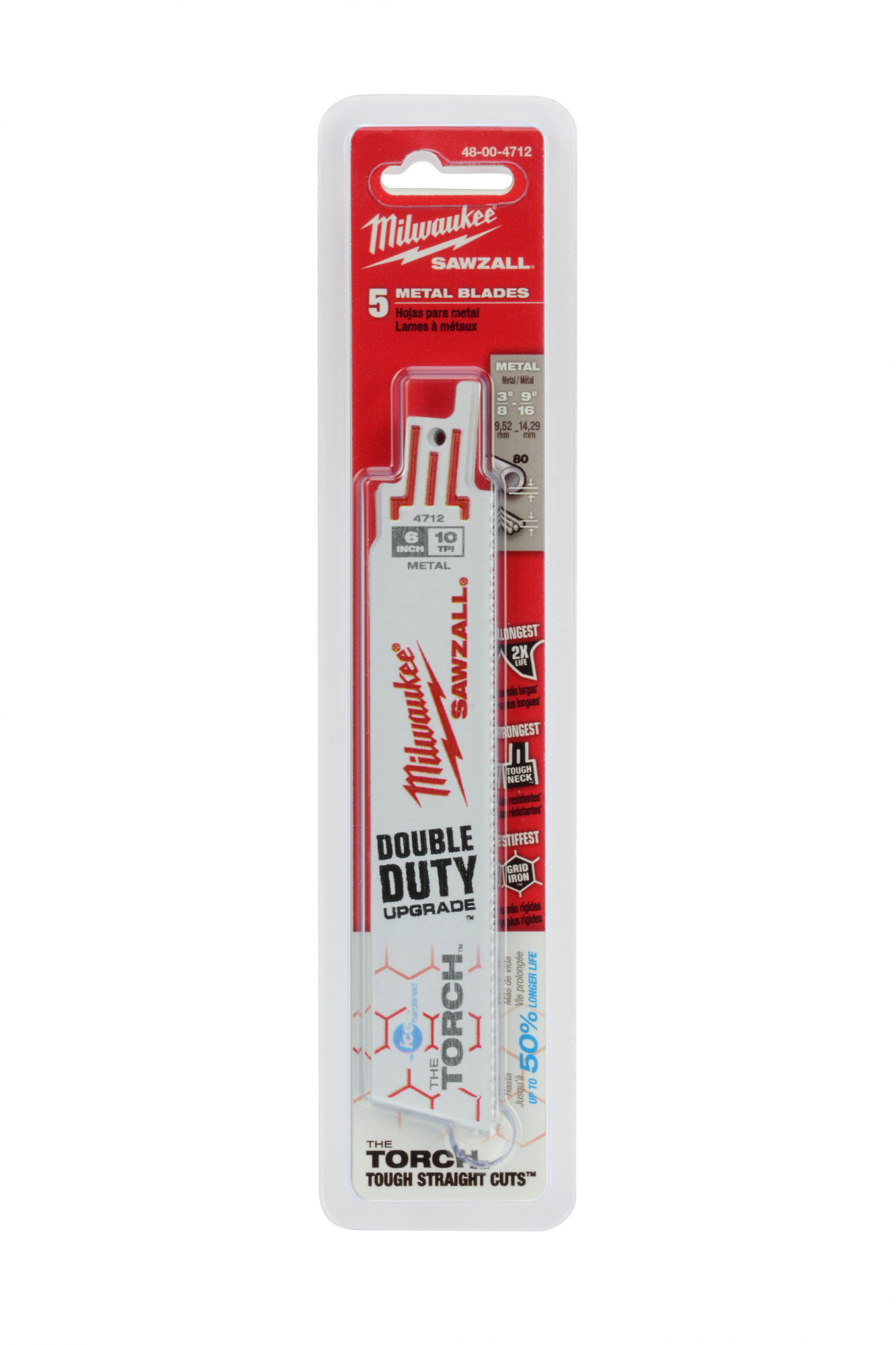 6 in. 10 TPI THE TORCH Ice Hardened SAWZALL Blades 5PK