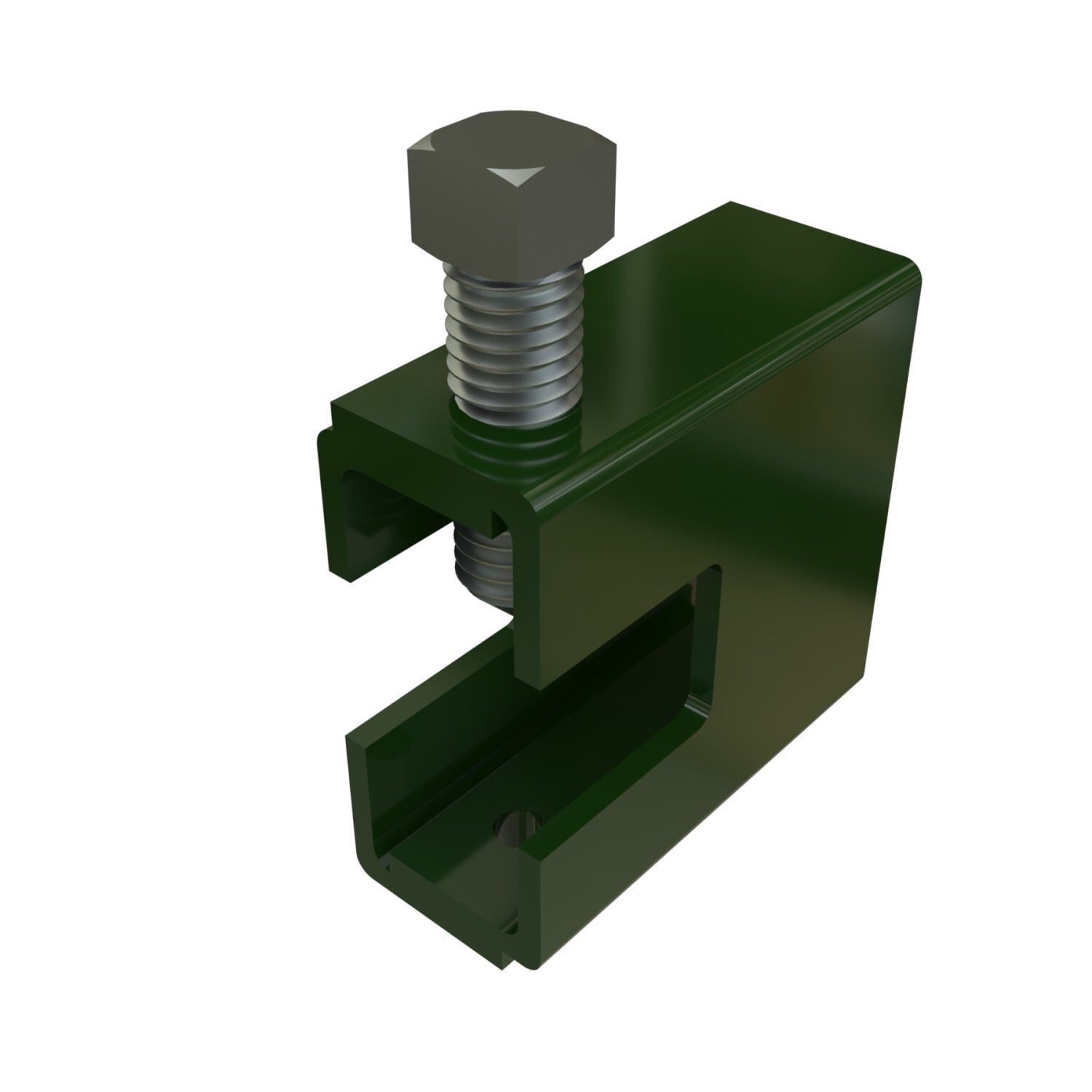 UNISTRUT BEAM CLAMP, 1/2"-13, 1-7/16"x 2-1/2"x 2-1/2", GR