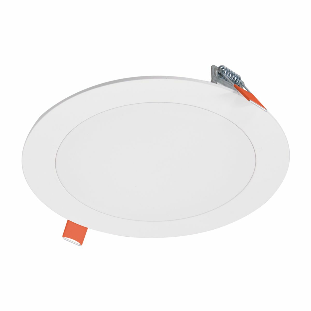 6-Inch LED smooth lens downlight with plastic housing and remote driver / junction box