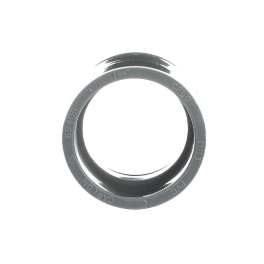 Standard Coupling, Size 1-1/4 Inch, Length 2-1/8 Inches, Outer Diameter 1-63/64 Inch, Inner Diameter 1.535 Inches, Material PVC, Color Gray, For use with Schedule 40 and 80 Conduit