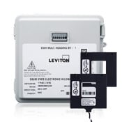 Dual Element Mini Meter Kit, Outdoor Surface Mount Enclosure, LCD Counter, 120/208/240 Volt, 100 Amp with Two Split Core CTS