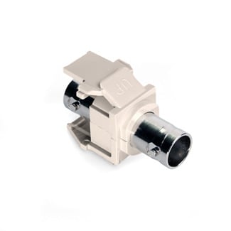 BNC QuickPort Adapter, Nickel-Plated, Light Almond