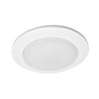 4 in. White Recessed Shower Trim with Albalite Glass Lens