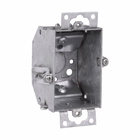Eaton Crouse-Hinds series Switch Box, (1) 1/2", 2, Clamps through beveled corners, 2-1/4", Steel, Ears, Hold-tite, Gangable, 10.5 cubic inch capacity