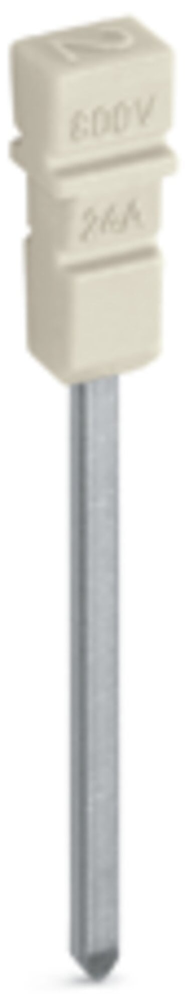 Vertical jumper; insulated; light gray