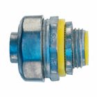 Eaton Crouse-Hinds series liquidtight connector, FMC, Straight, Non-insulated, Zinc die cast, 1-1/2"
