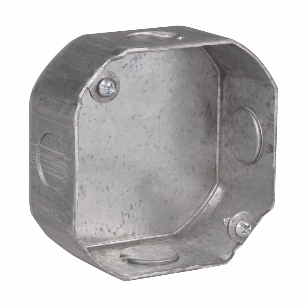 Eaton Crouse-Hinds series Octagon Outlet Box, 4", 15.5 cubic inch capacity