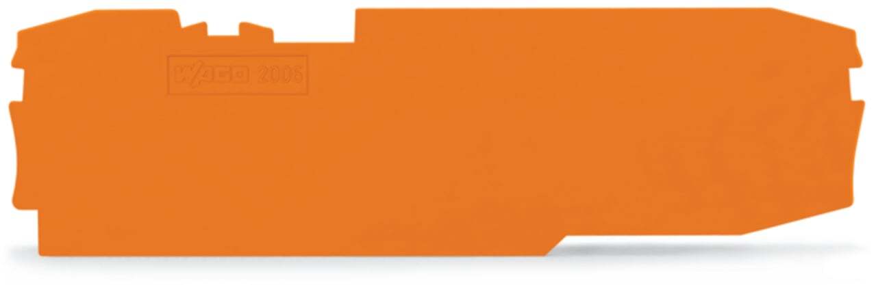 End and intermediate plate; 1 mm thick; orange