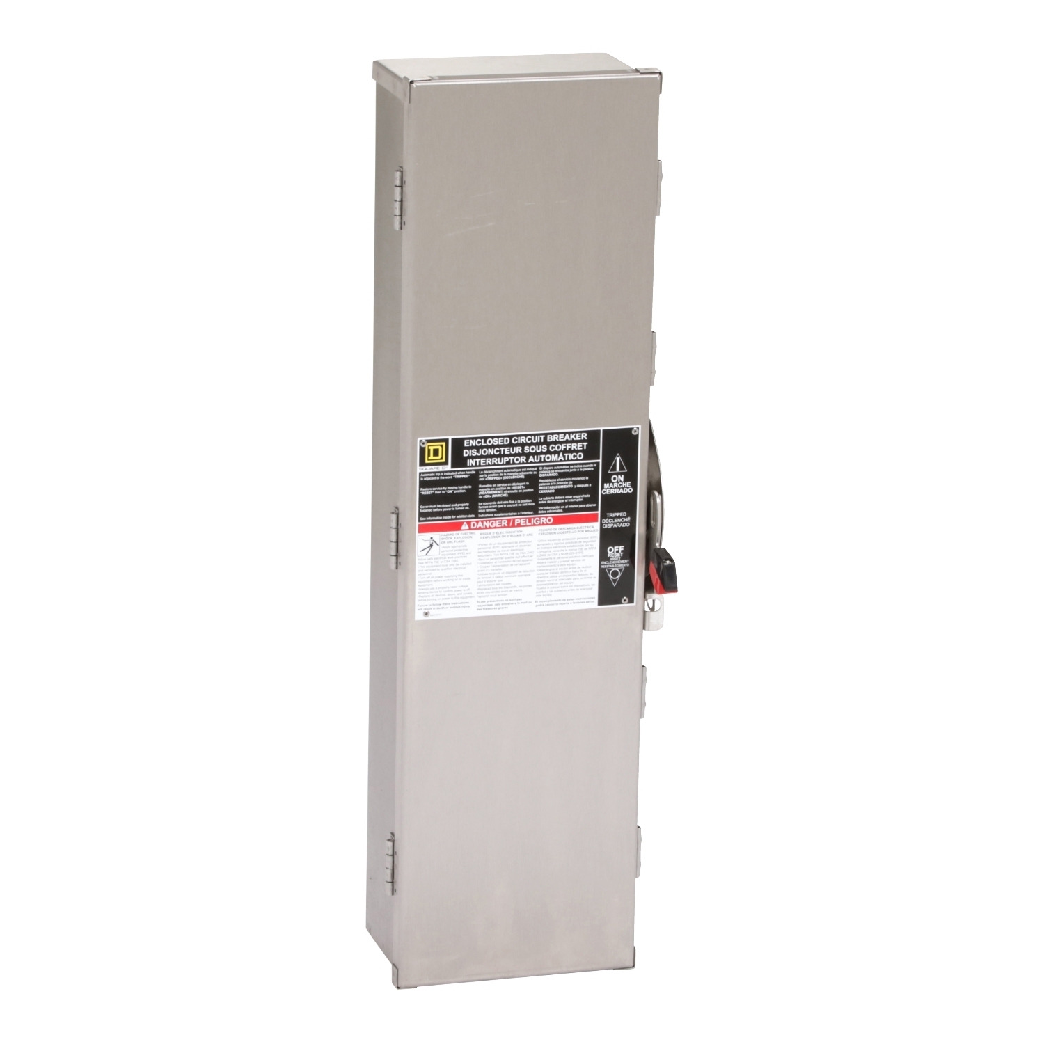Circuit breaker enclosure, PowerPacT H/J, 15A to 250A, 2 and 3 pole, NEMA 4/4X/5, stainless steel