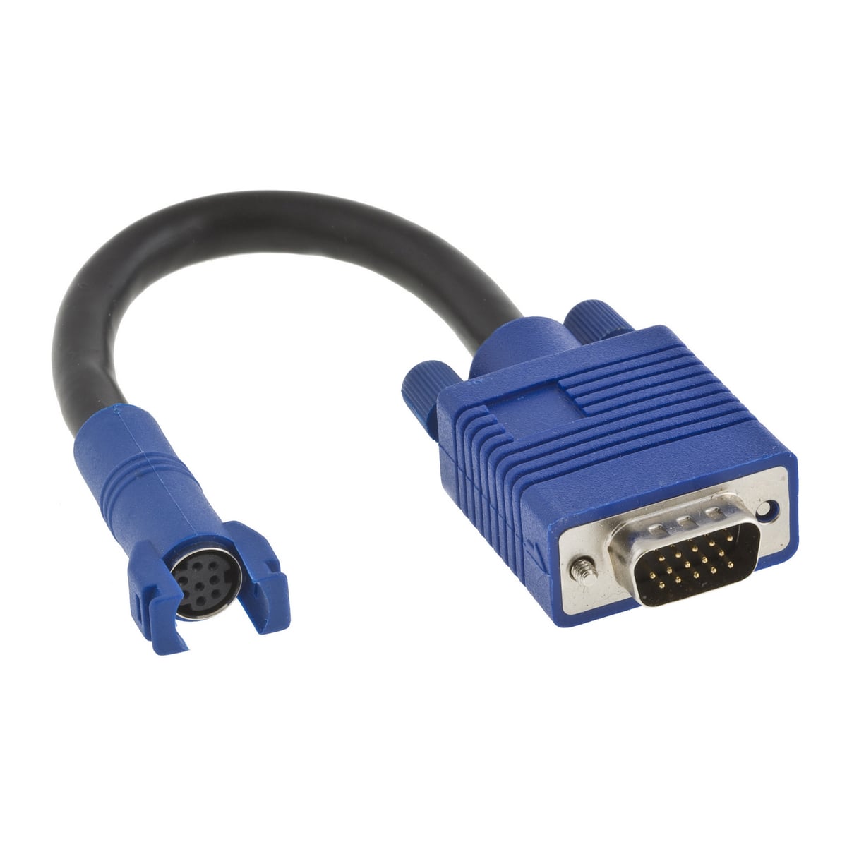 Audio/Video Connector, D-Sub, 15-Pin, Male 8-Pin to Female, 8" Tail, Plenum