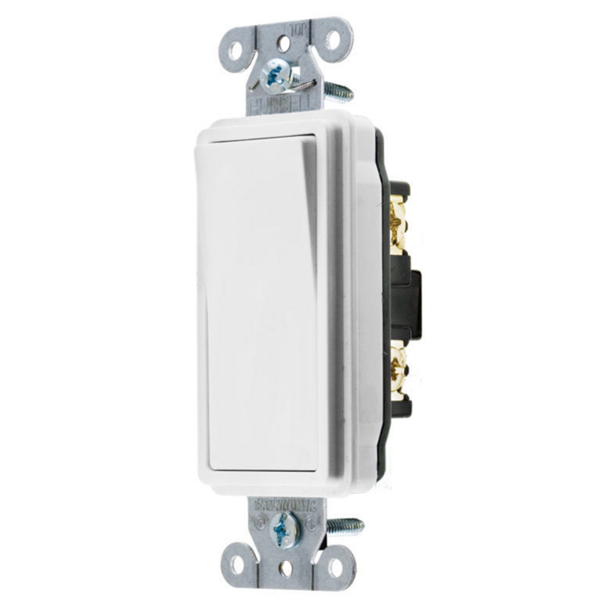 Decorator Switch, Specification Grade, Double-Pole, 20A 120/277V AC, Back and Side Wired