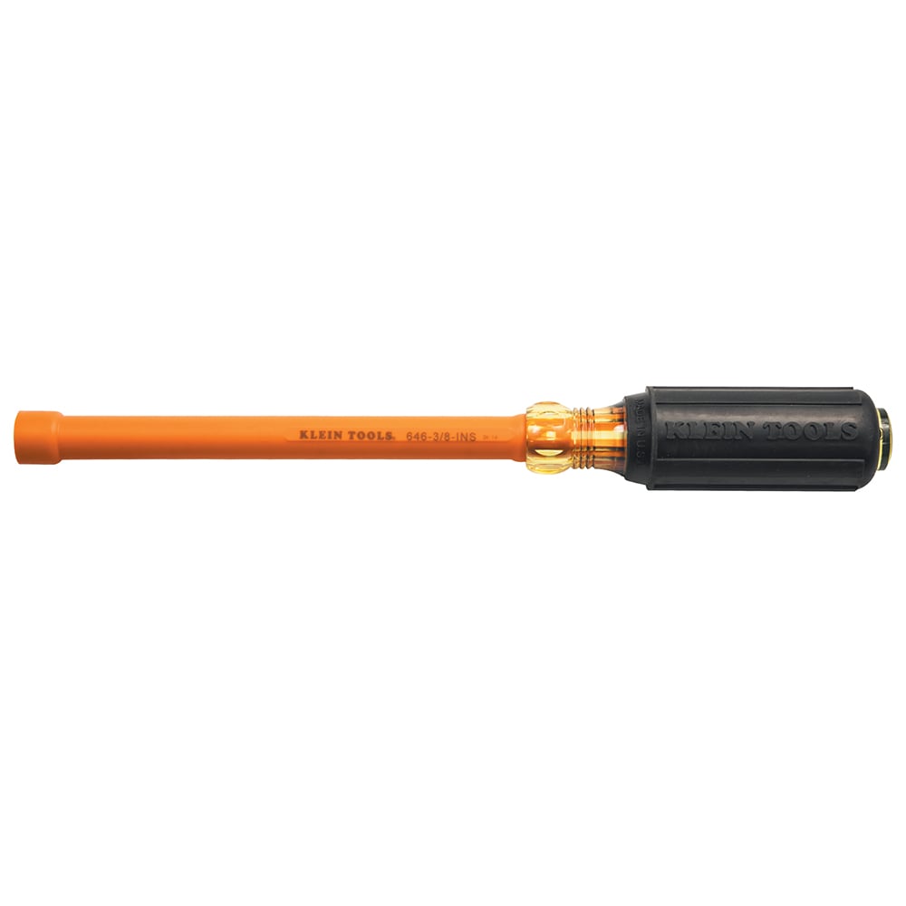 3/8-Inch Insulated Nut Driver, 6-Inch Hollow Shaft