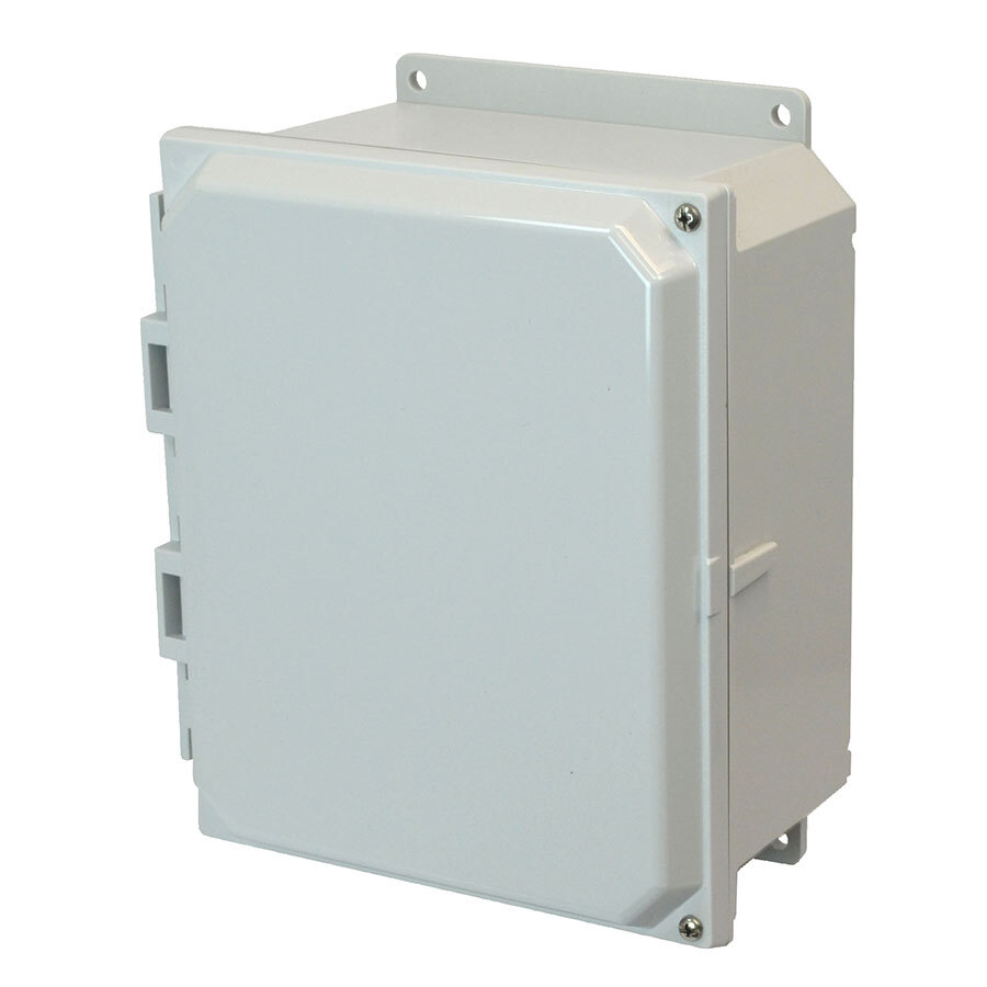 10X8X4 PC ENCL HNG SCR CVR FLNG