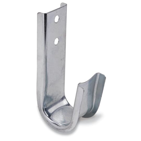 Hook, Wide-Base Cable Support, Diameter 2 Inches, Steel, with Clips