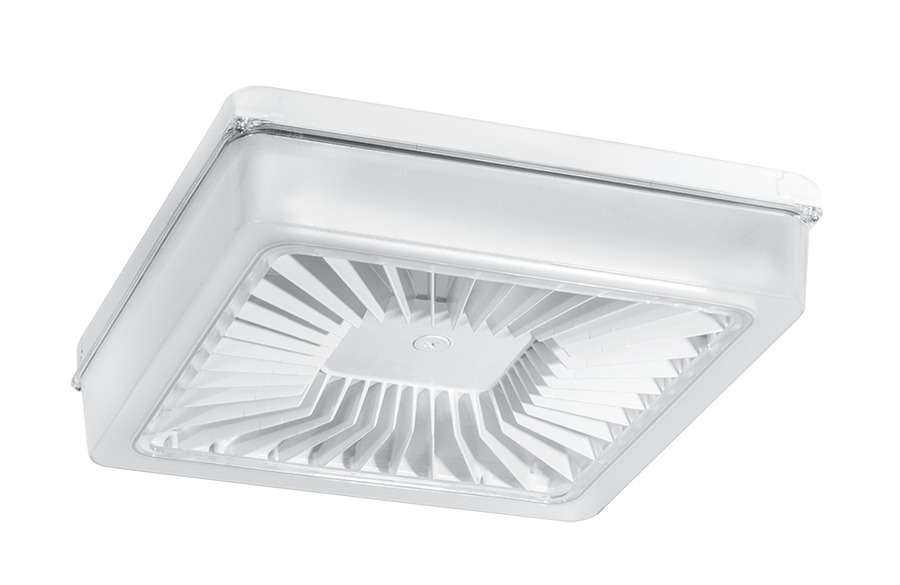 Garage Lights 12076 Lumens Porto Xl 18 Inches 105W Neutral Led 120V-277V Polycarbonate Lens White