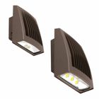 Slender wall pack/floodlight, 21W, 120-277v, 5000K, Bronze. 5000K cct and comfort lens available as an option or accessory provides glare control and enhanced uniformity.