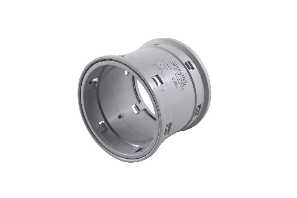 KC35 2" PVC COUPLING PUSH FIT GREY KWIKON