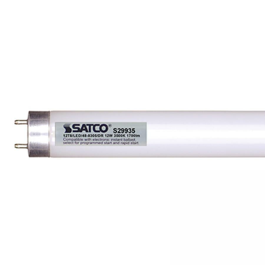 12 Watt T8 LED - Medium Bi-pin Base - 3500K - 50000 Average Rated Hours - 1700 Lumens