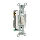 15-Amp, 120/277-Volt, Toggle 3-Way AC Quiet Switch, Commercial Grade, Grounding, Light Almond
