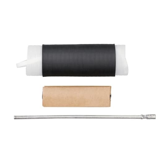 Cold-Shrinkable Seal with Copper Rod & Crimp Connector.  Size Range .80 inch to 1.50 inch jacket diameters.  Maximum installed diameter is approximately 2 inches.