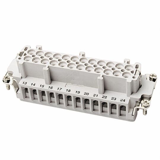 Female screw terminal insert. For use with B series